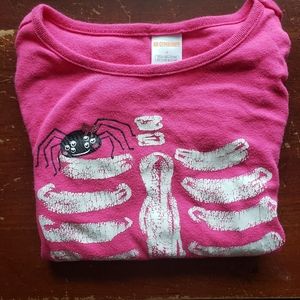 Gymboree skeleton pajamas pink size 4